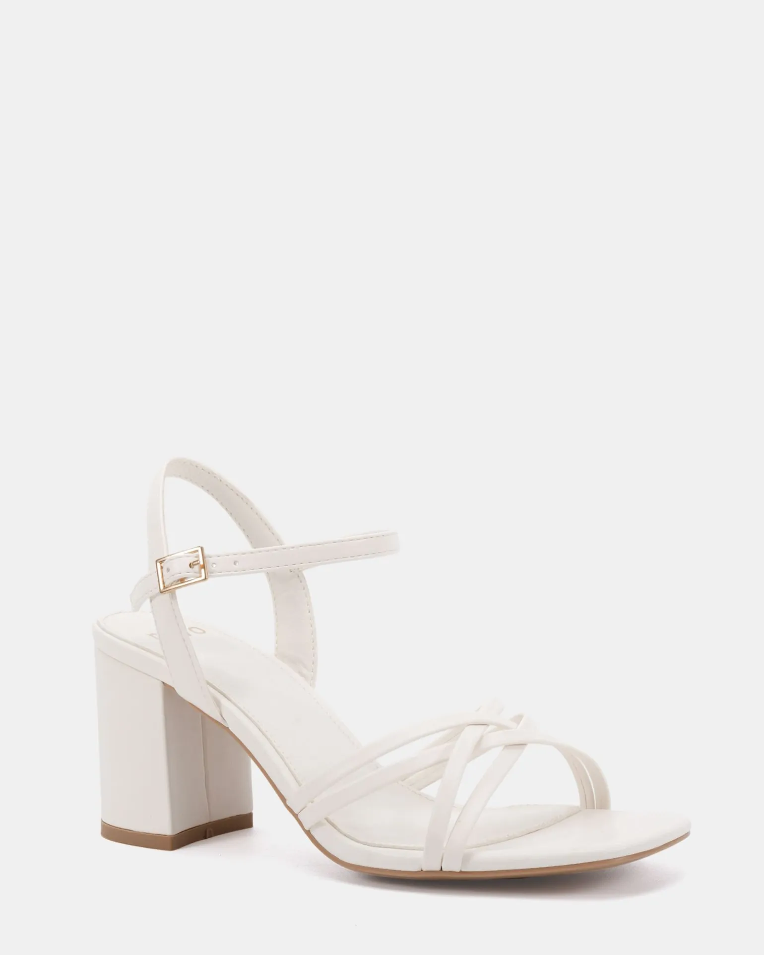 NIRELLA WHITE Block Heels