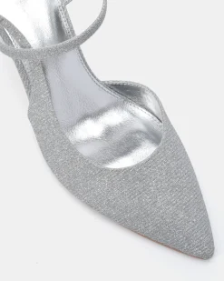 PAGODA SILVER High Heels