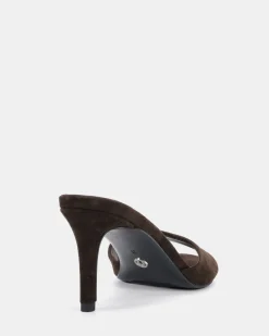 PALAN ESPRESSO LEATHER SUEDE Mules