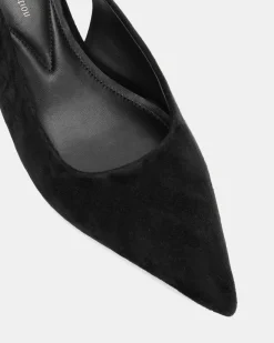 PALLY BLACK LEATHER SUEDE Pumps