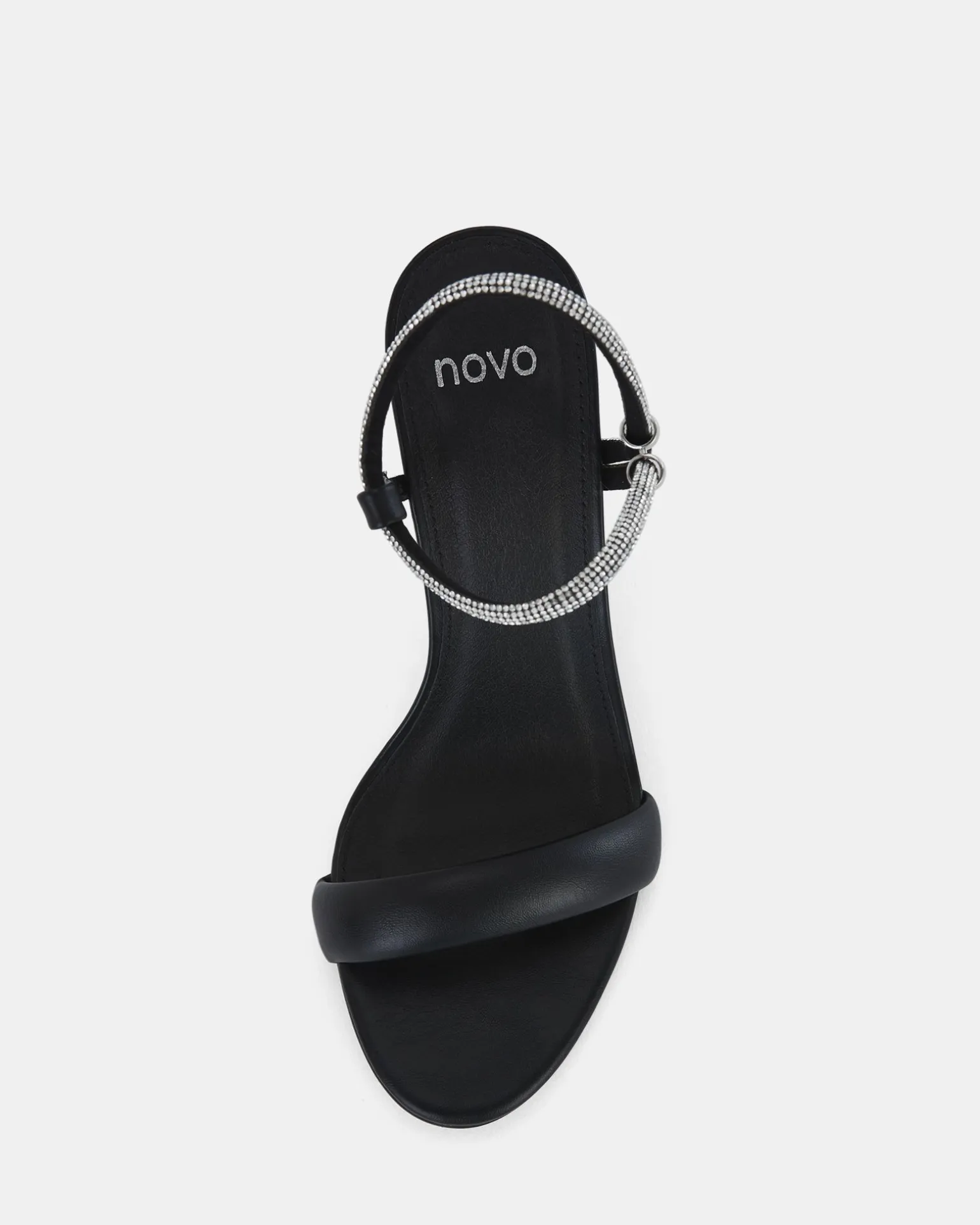 PEARSE BLACK Open Toe Heels