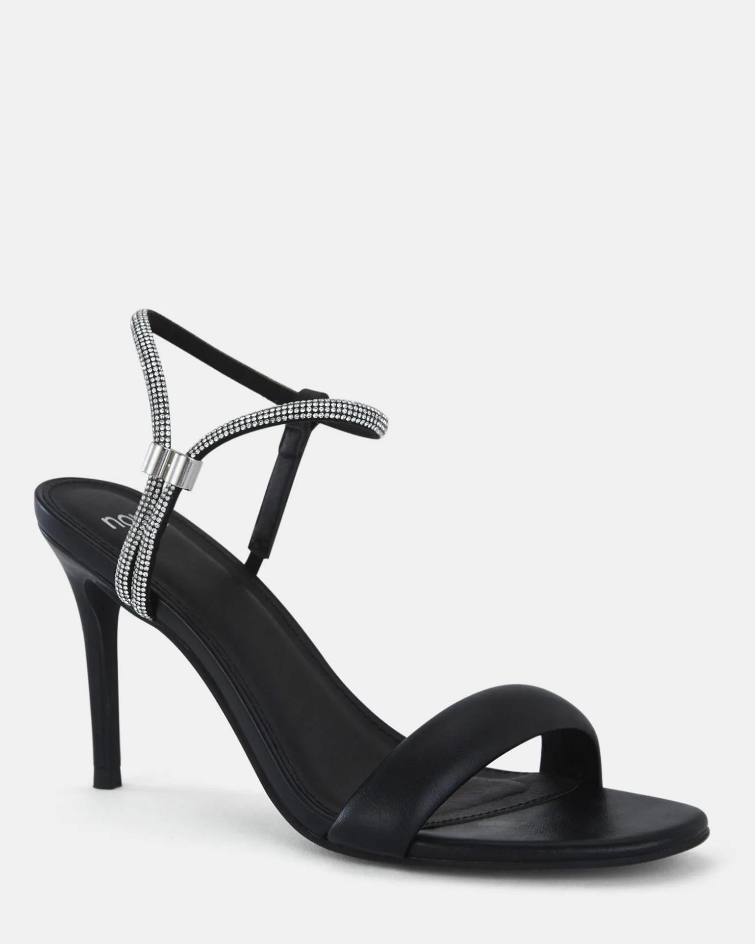 PEARSE BLACK Open Toe Heels