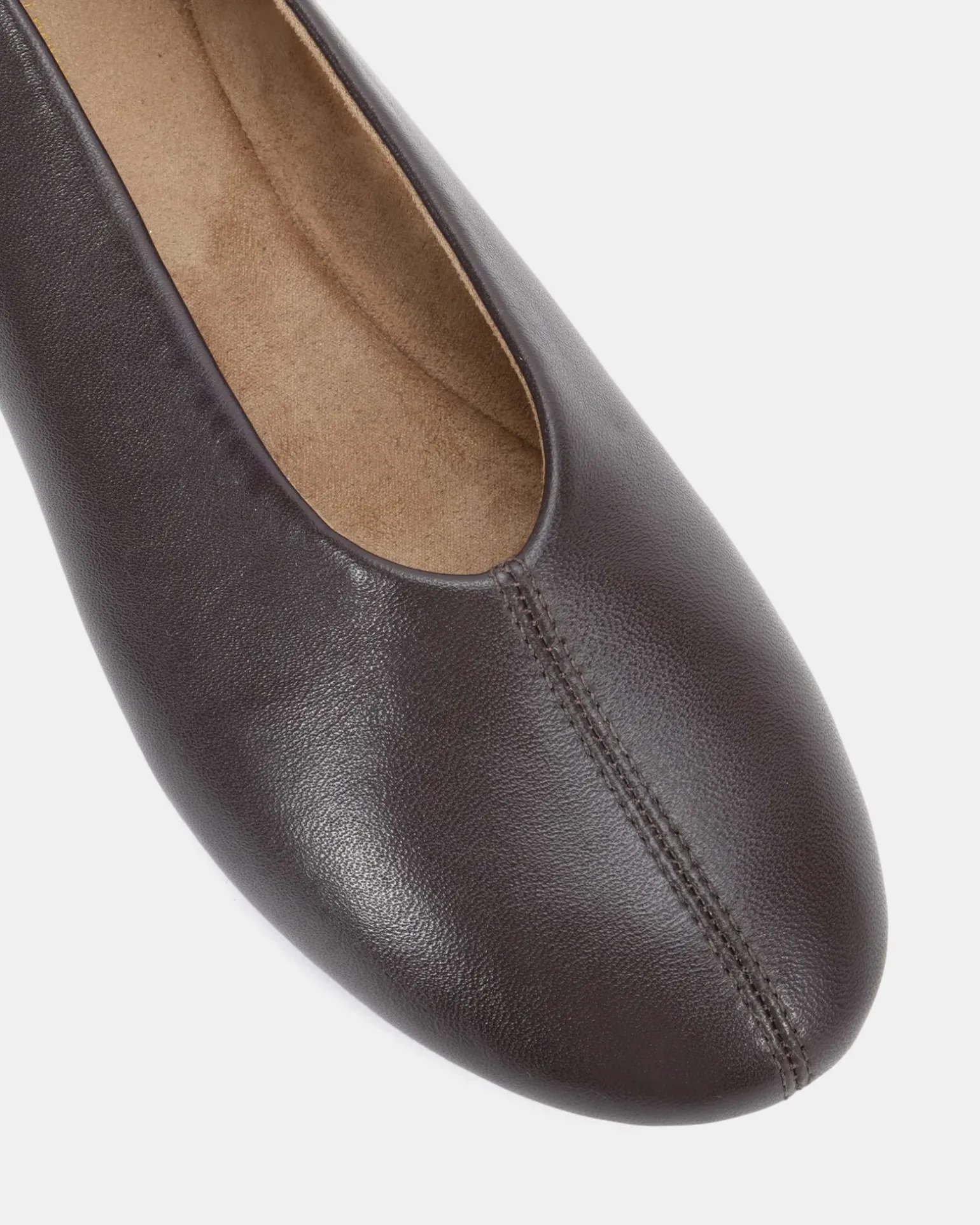 PELLO ESPRESSO SMOOTH LEATHER Ballet Flats