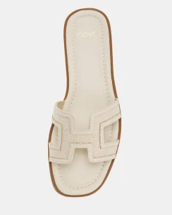 SACHIE CREAM LINEN Sandals
