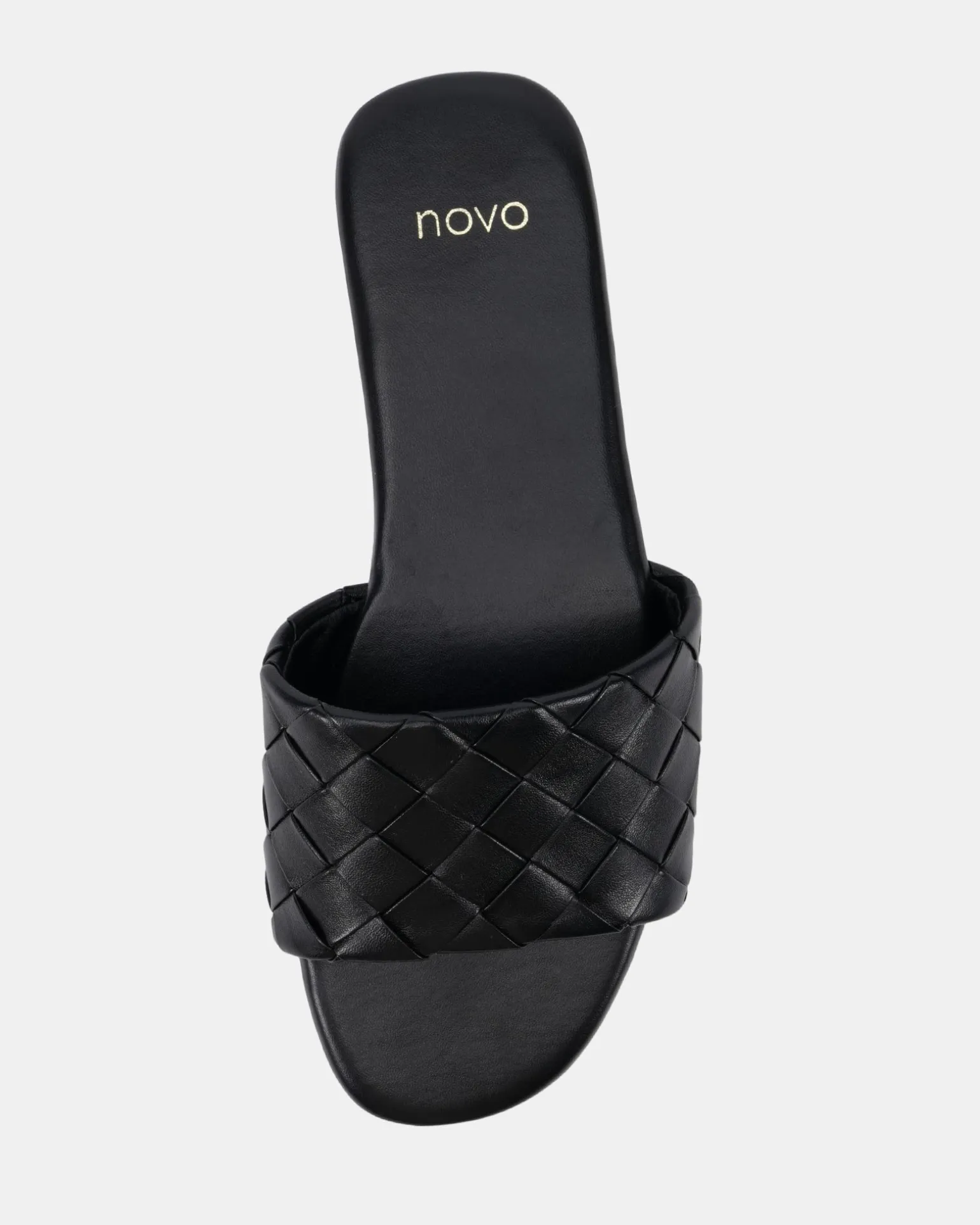 SAIGE BLACK Flat Sandals