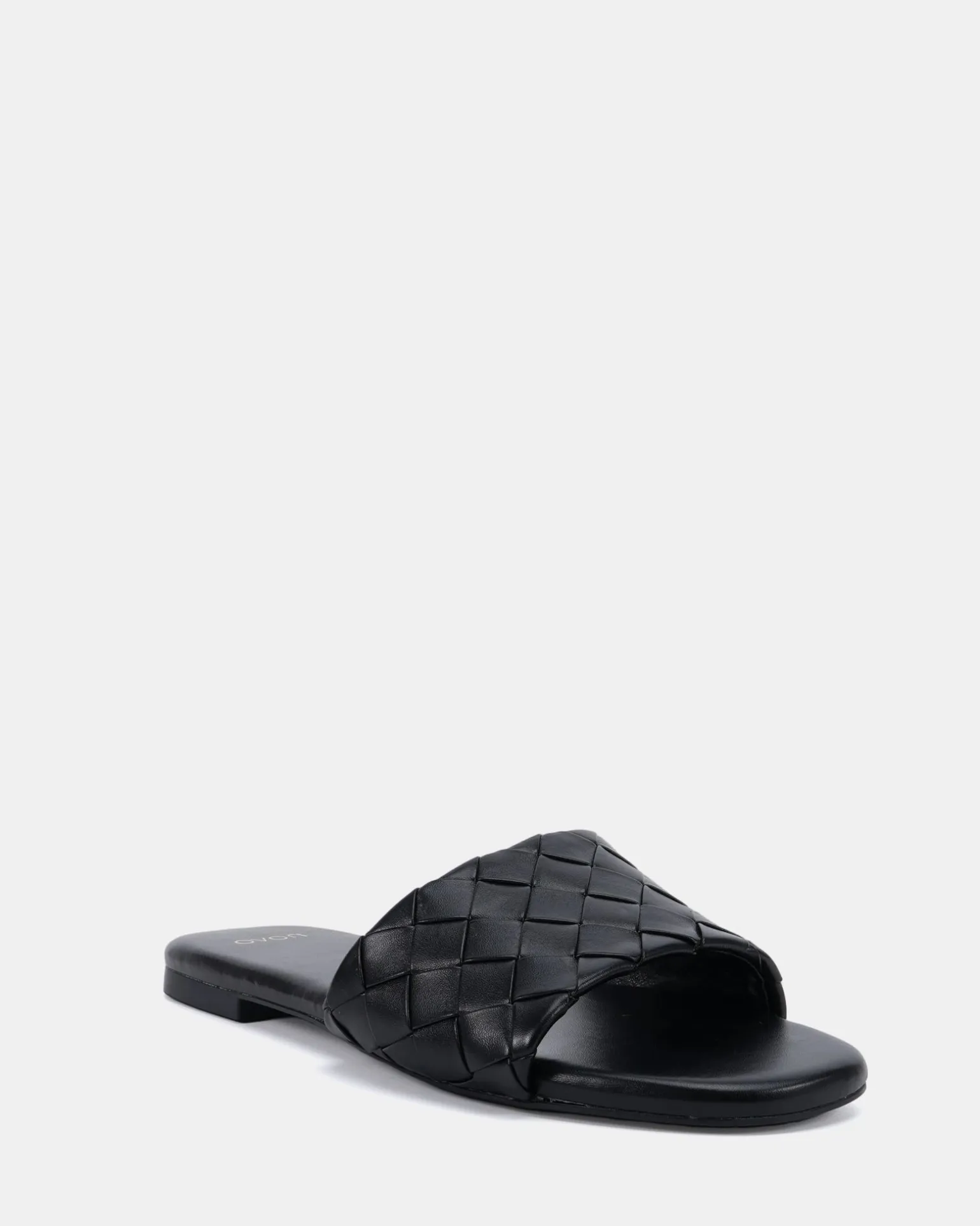 SAIGE BLACK Flat Sandals