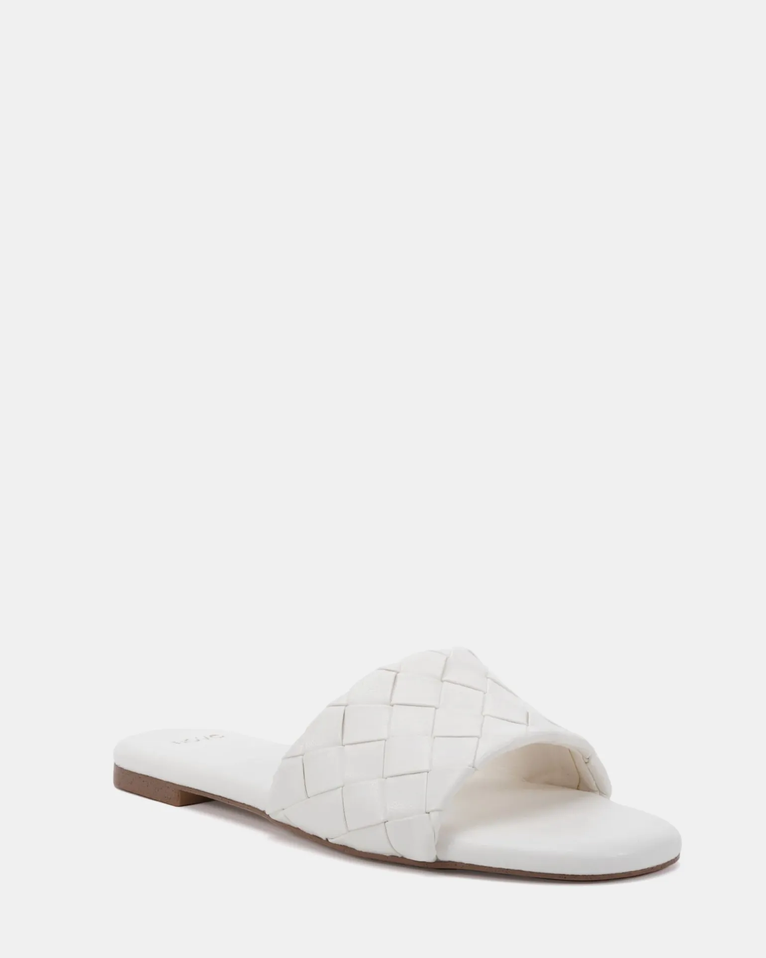 SAIGE WHITE Flat Sandals