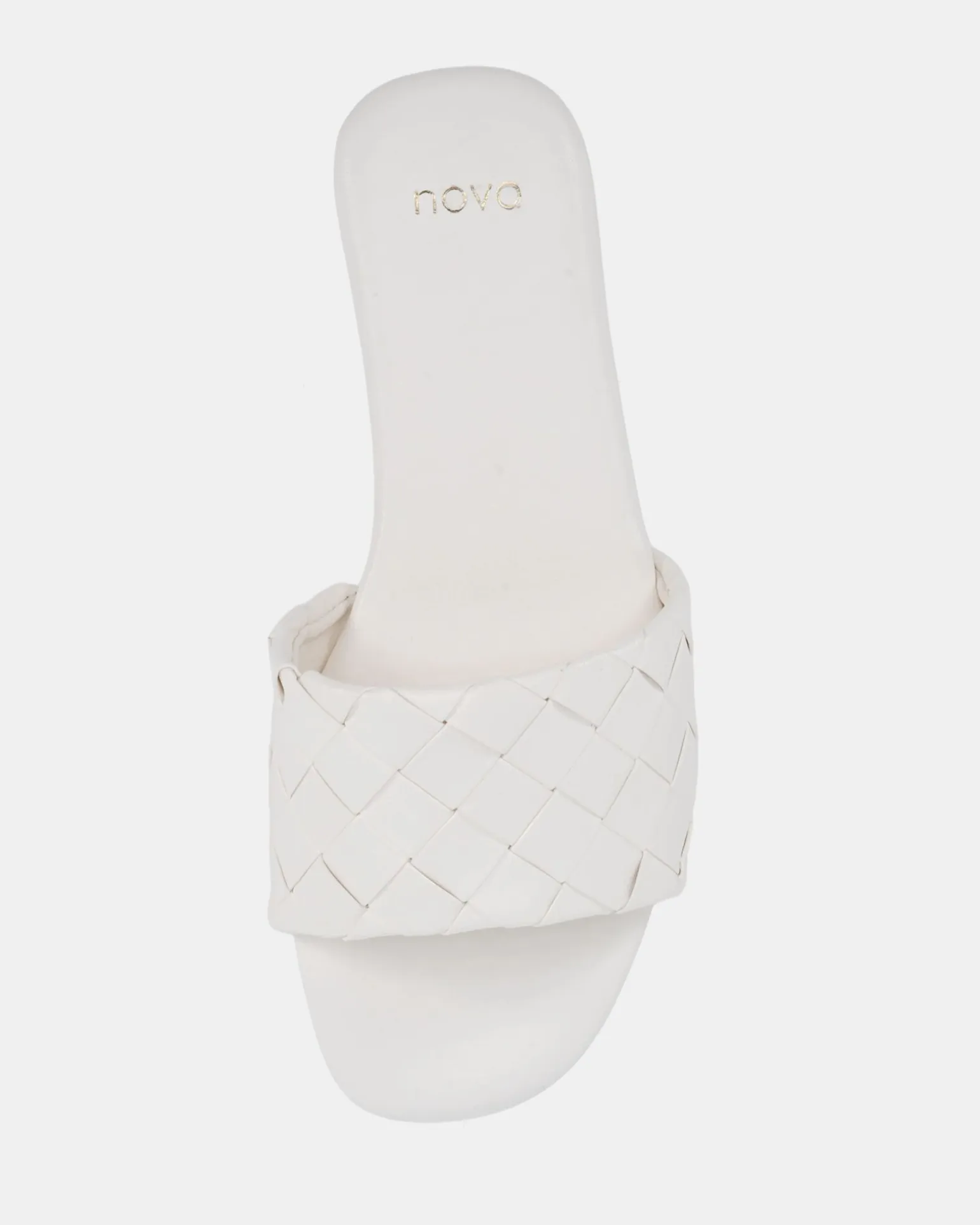 SAIGE WHITE Flat Sandals