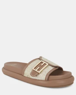 SANNA METALLIC RAFFIA Sandals