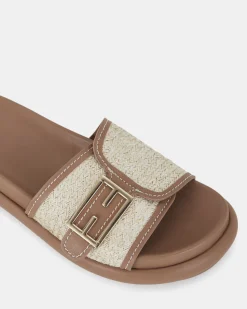 SANNA METALLIC RAFFIA Sandals