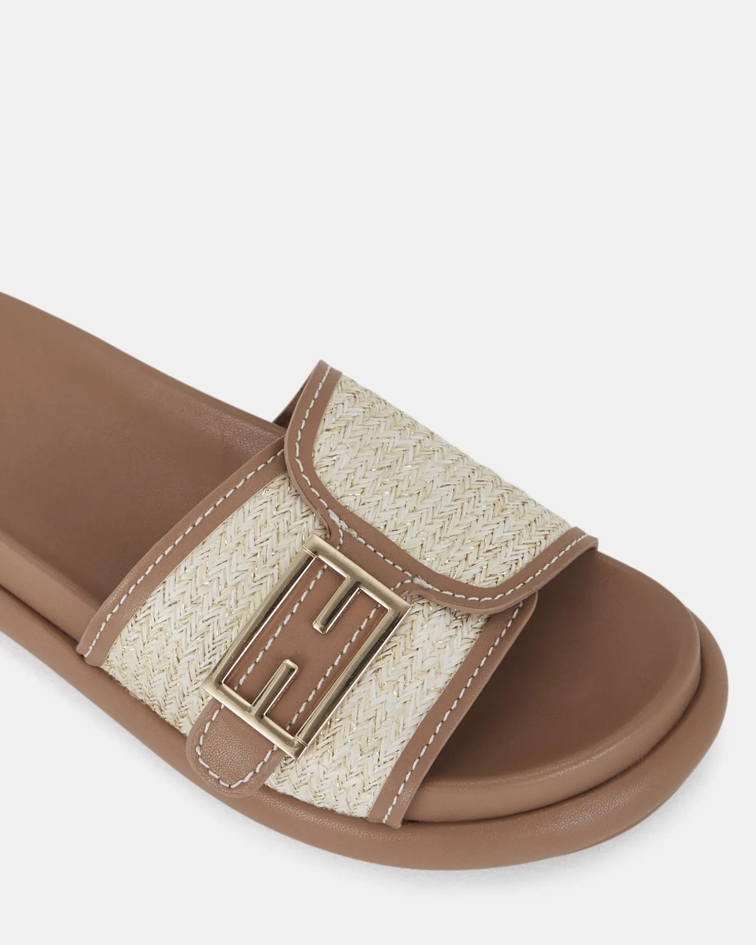 SANNA METALLIC RAFFIA Sandals