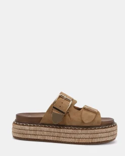SAZKIA Sand Suede Sandals