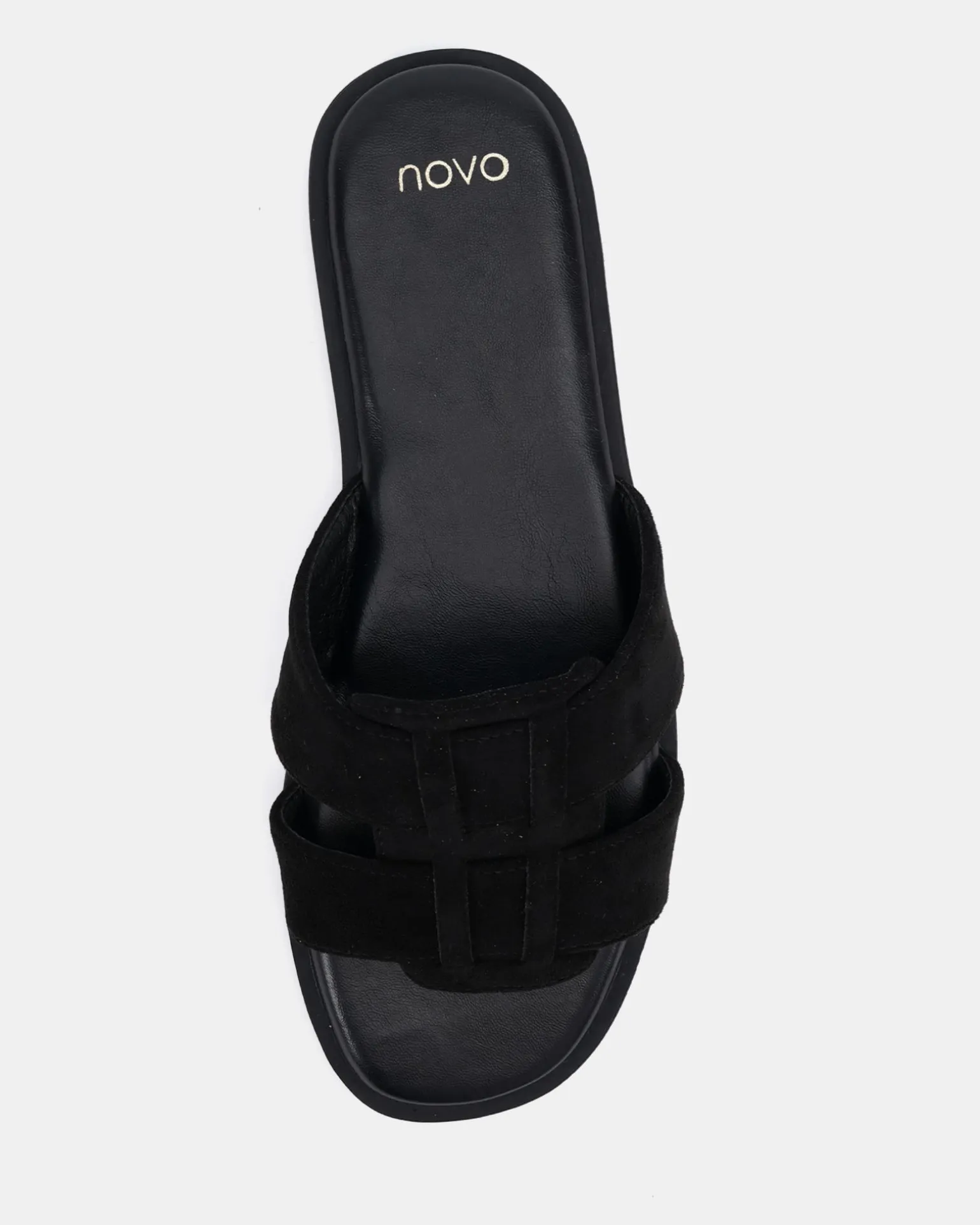 SEAMUS BLACK Flat Sandals