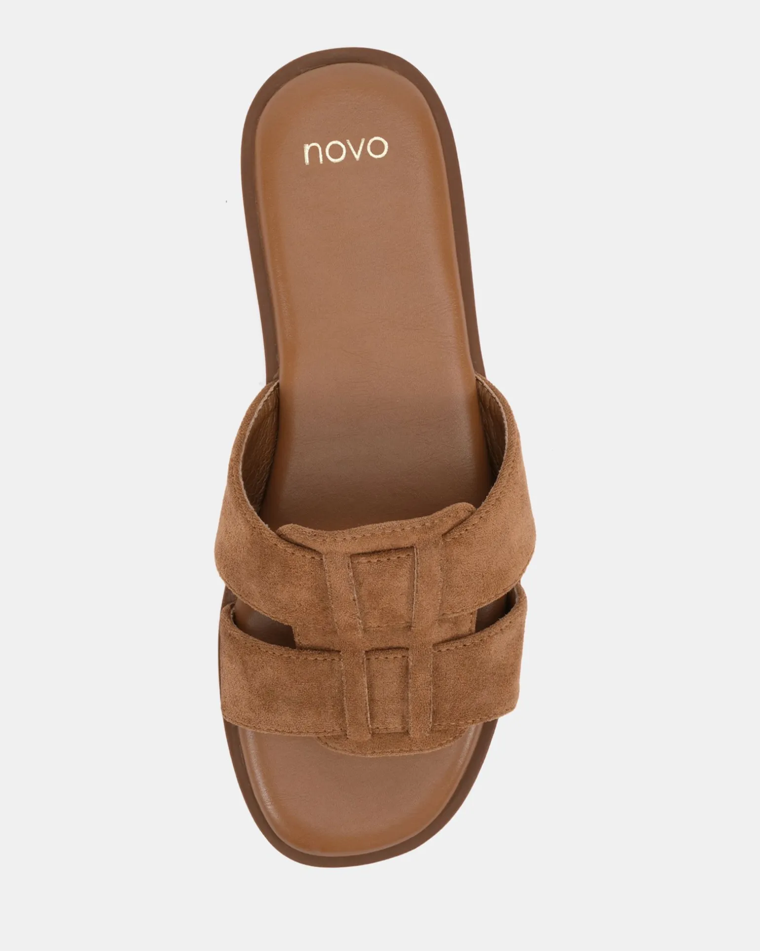 SEAMUS CARAMEL Flat Sandals