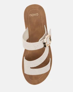 SEVYN LINEN Flat Sandals