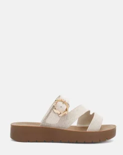 SEVYN LINEN Flat Sandals