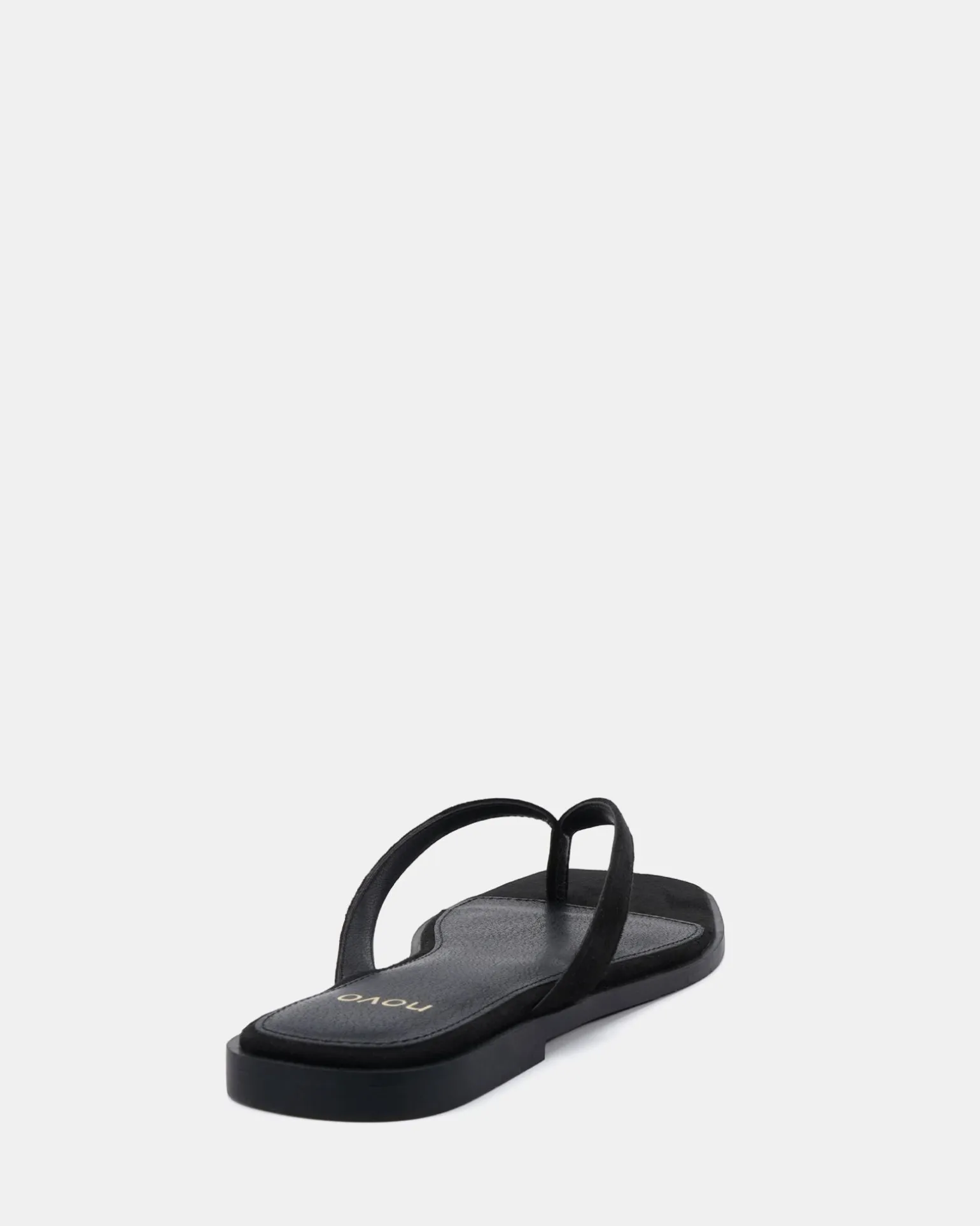 SHAKE Black Suede Sandals