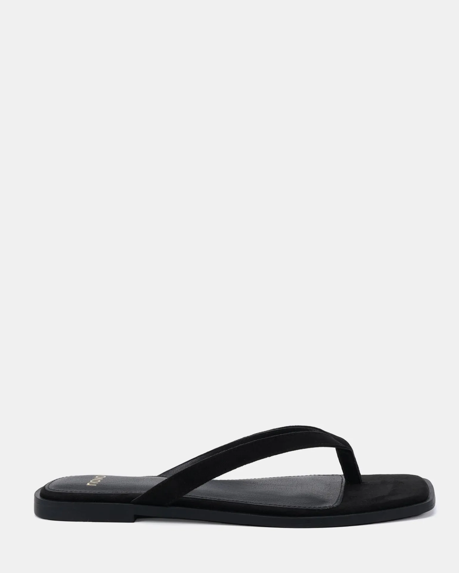SHAKE Black Suede Sandals