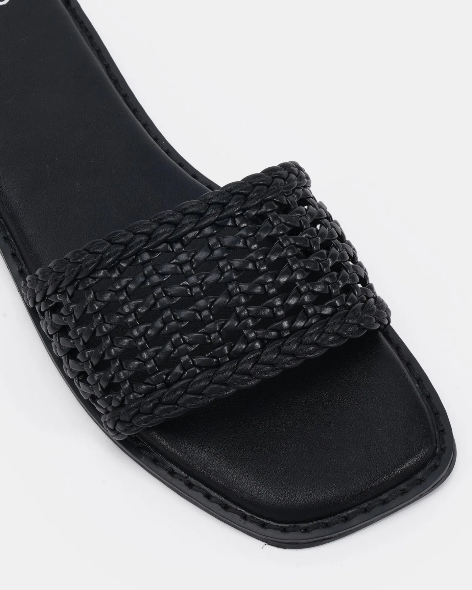SLADE BLACK Flat Sandals