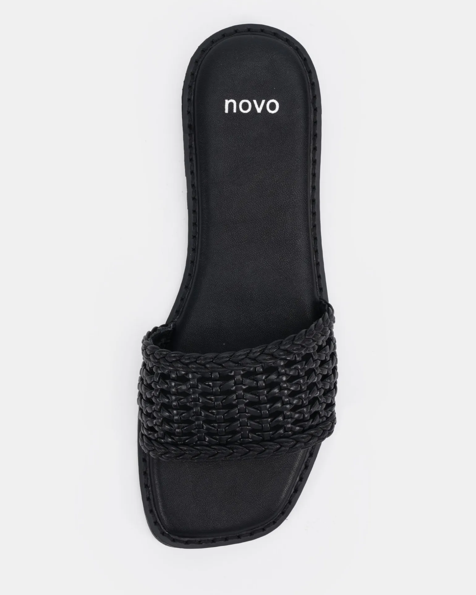 SLADE BLACK Flat Sandals