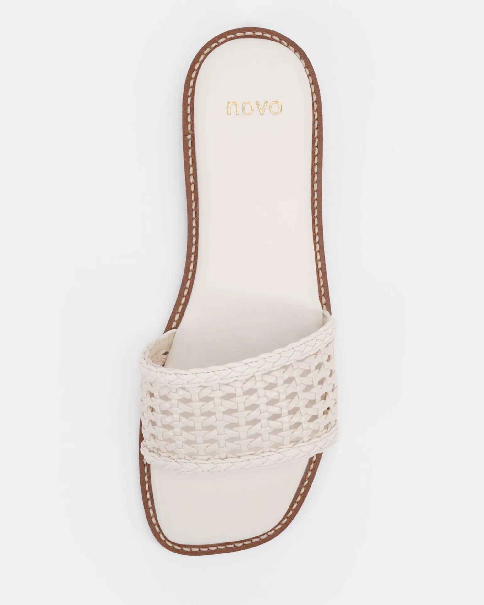 SLADE CREAM Flat Sandals