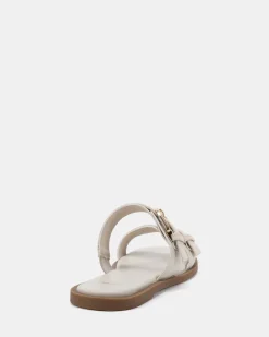 STATEMENT CREAM LINEN Sandals