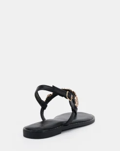 STAZIE BLACK Strappy Sandals