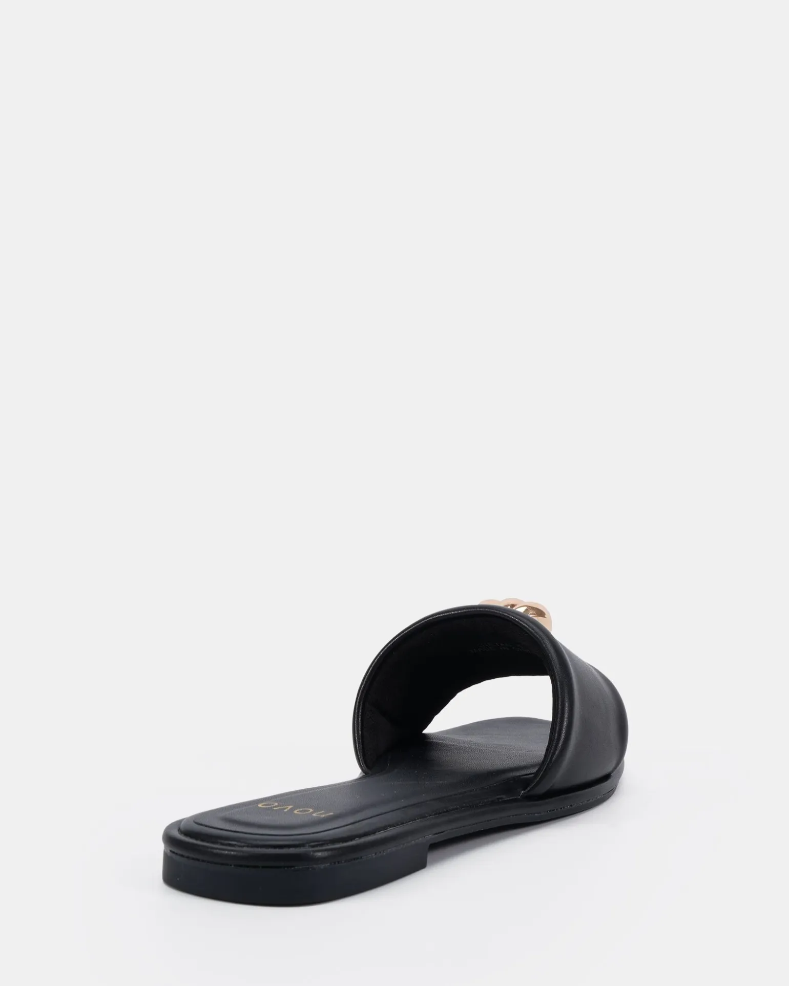 SULTAN BLACK Flat Sandals
