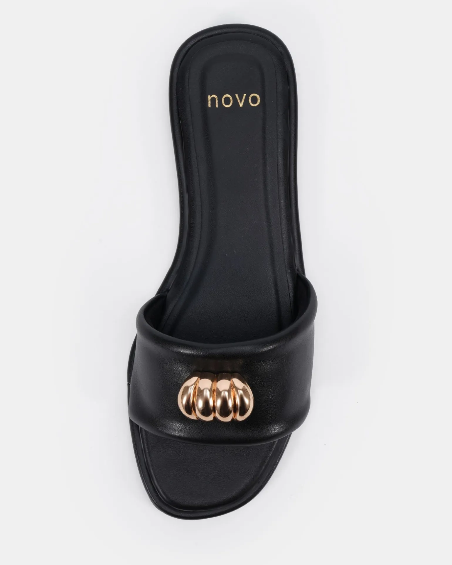 SULTAN BLACK Flat Sandals