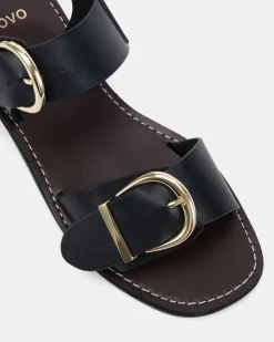 TALITHA BLACK Strappy Sandals