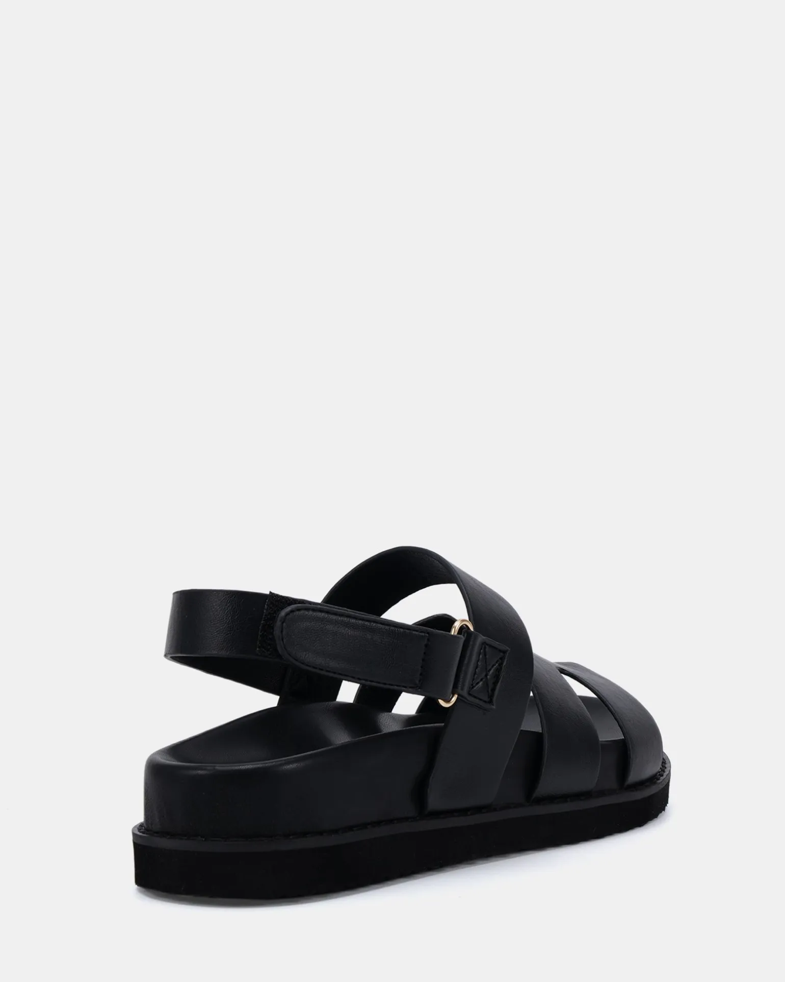 TARQUIN BLACK Flat Sandals