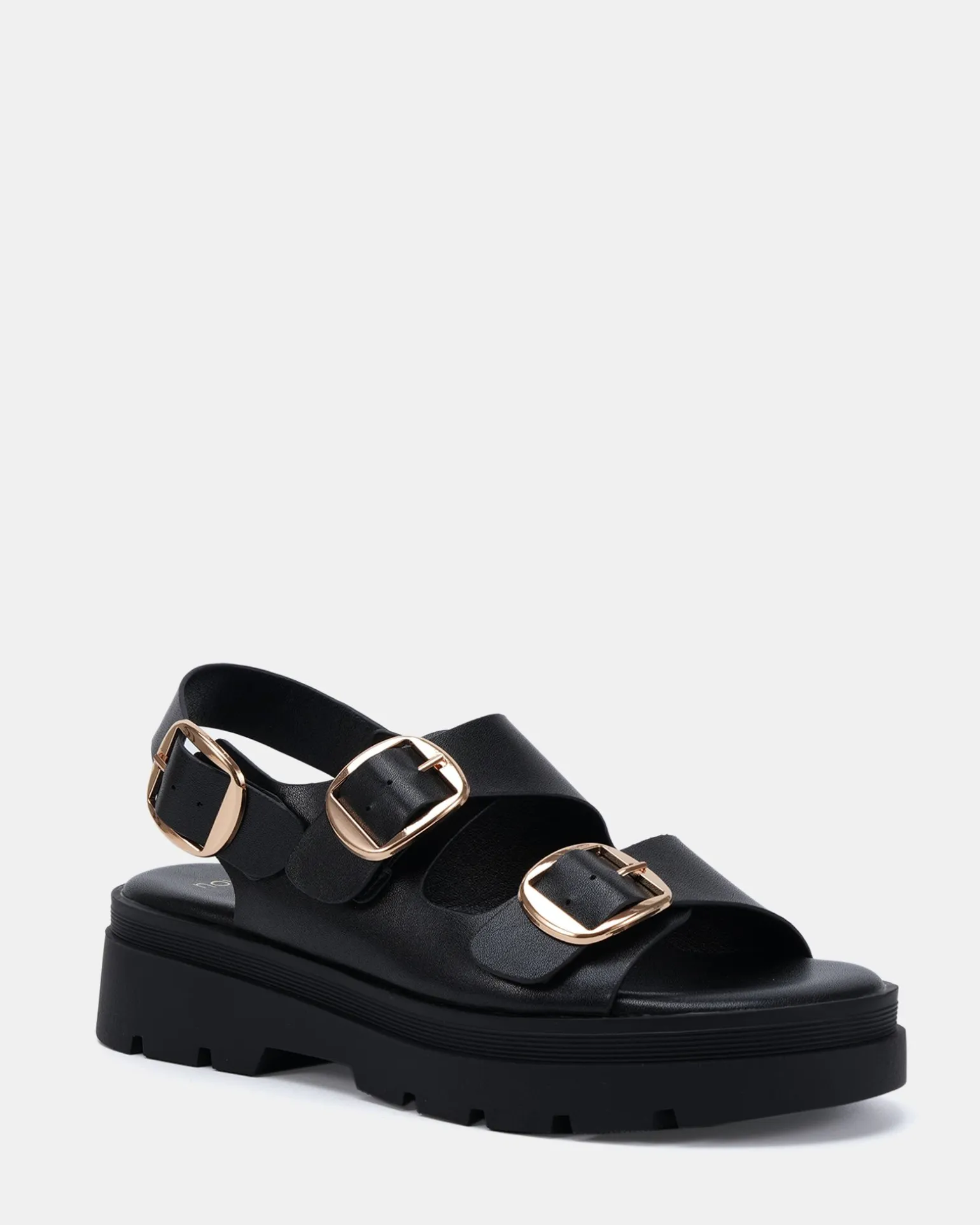 TARTY BLACK Flat Sandals