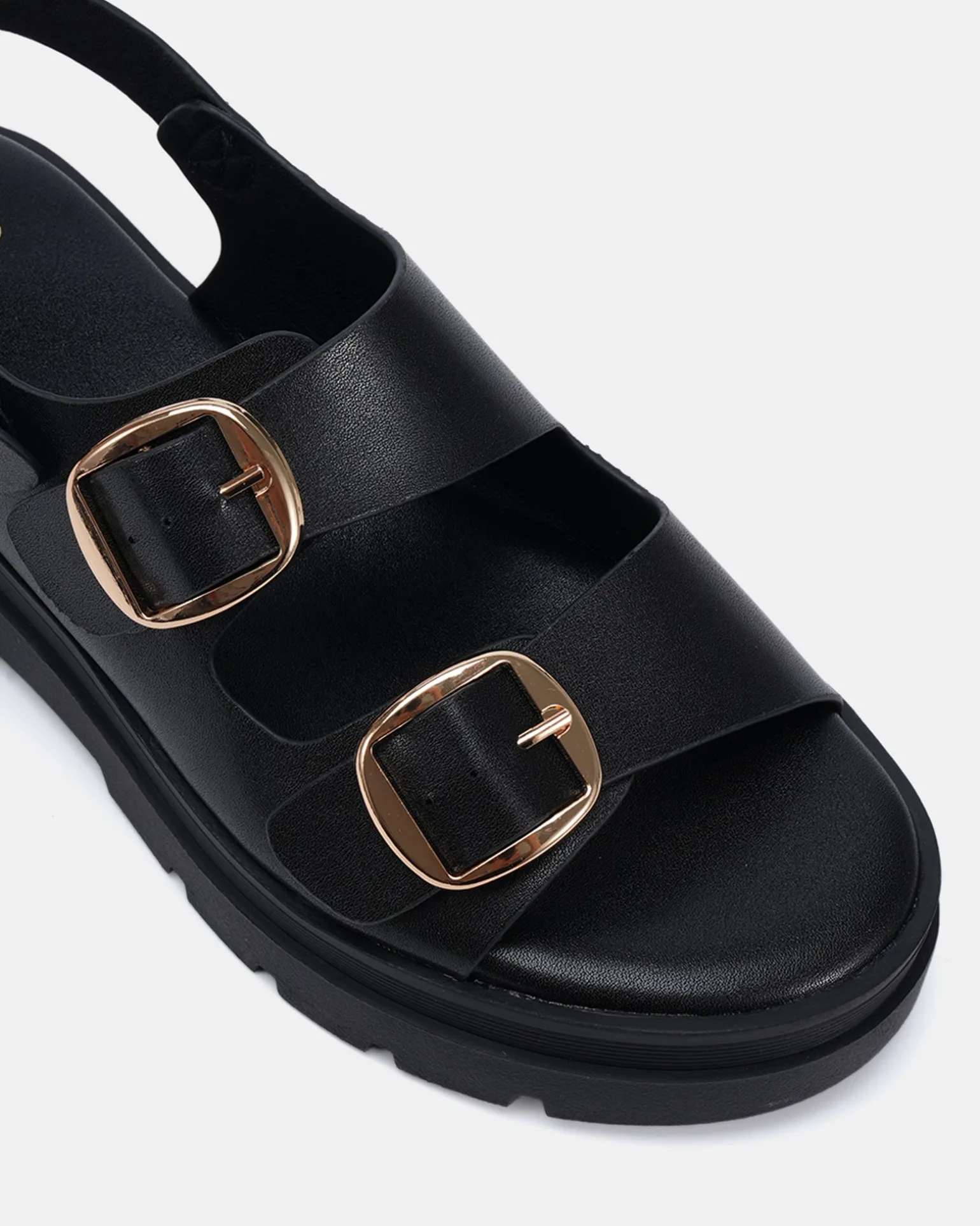 TARTY BLACK Flat Sandals