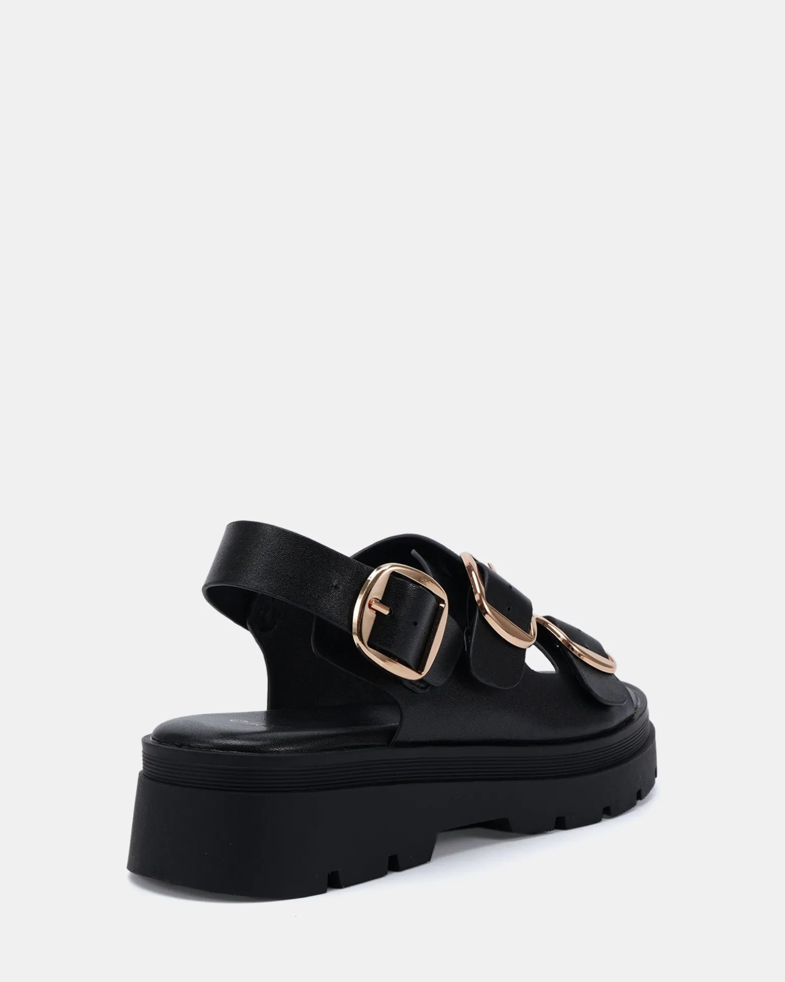 TARTY BLACK Flat Sandals