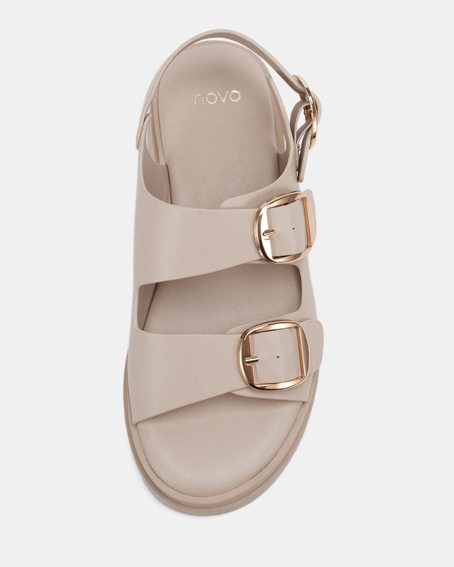 TARTY WHITE SAND Flat Sandals
