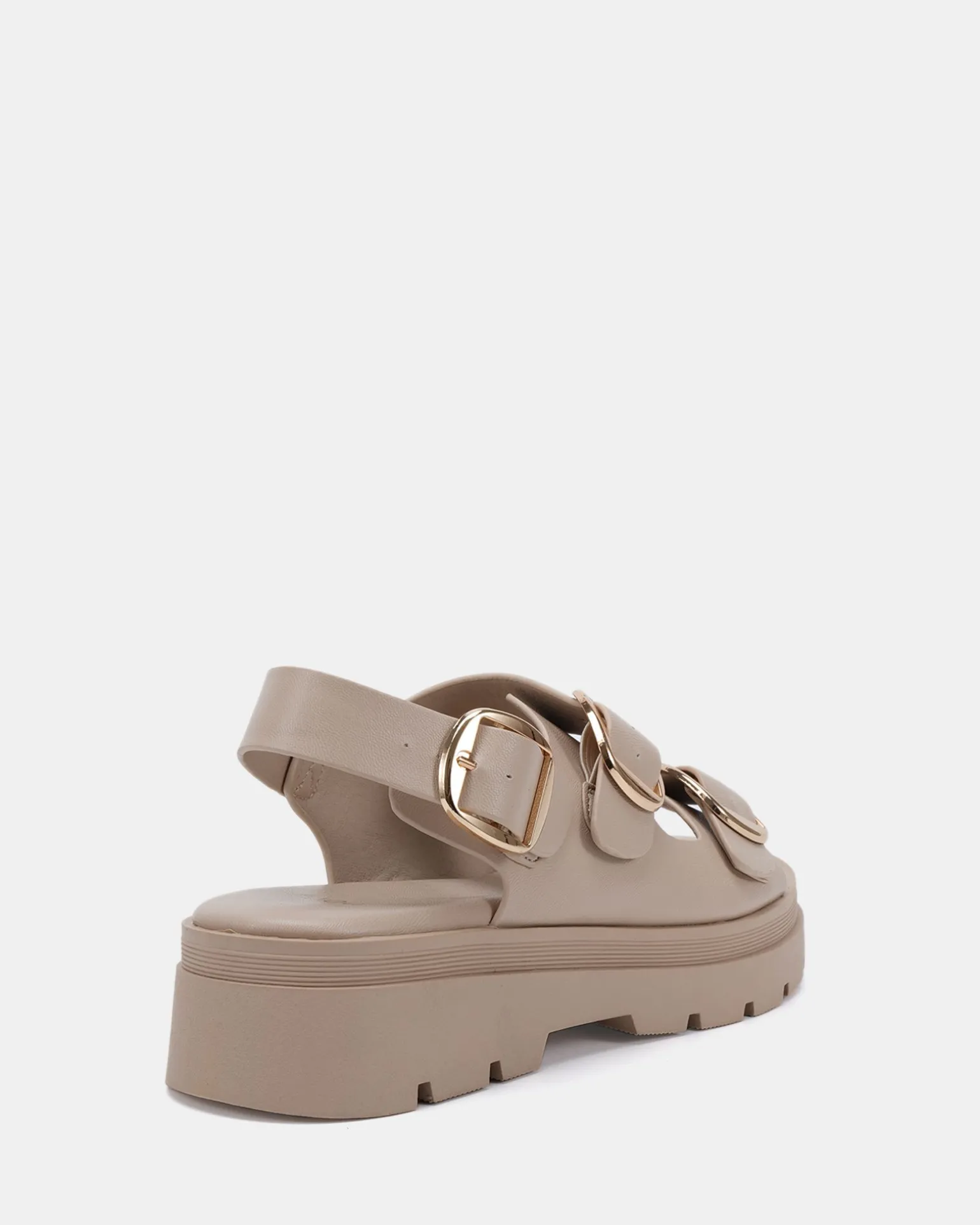 TARTY WHITE SAND Flat Sandals