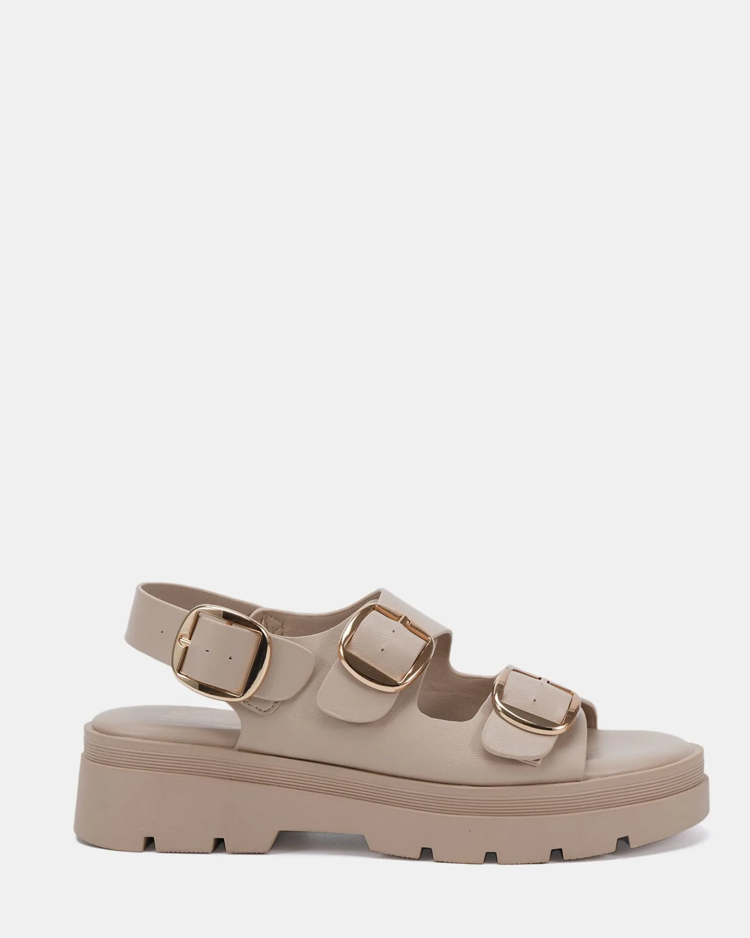 TARTY WHITE SAND Flat Sandals