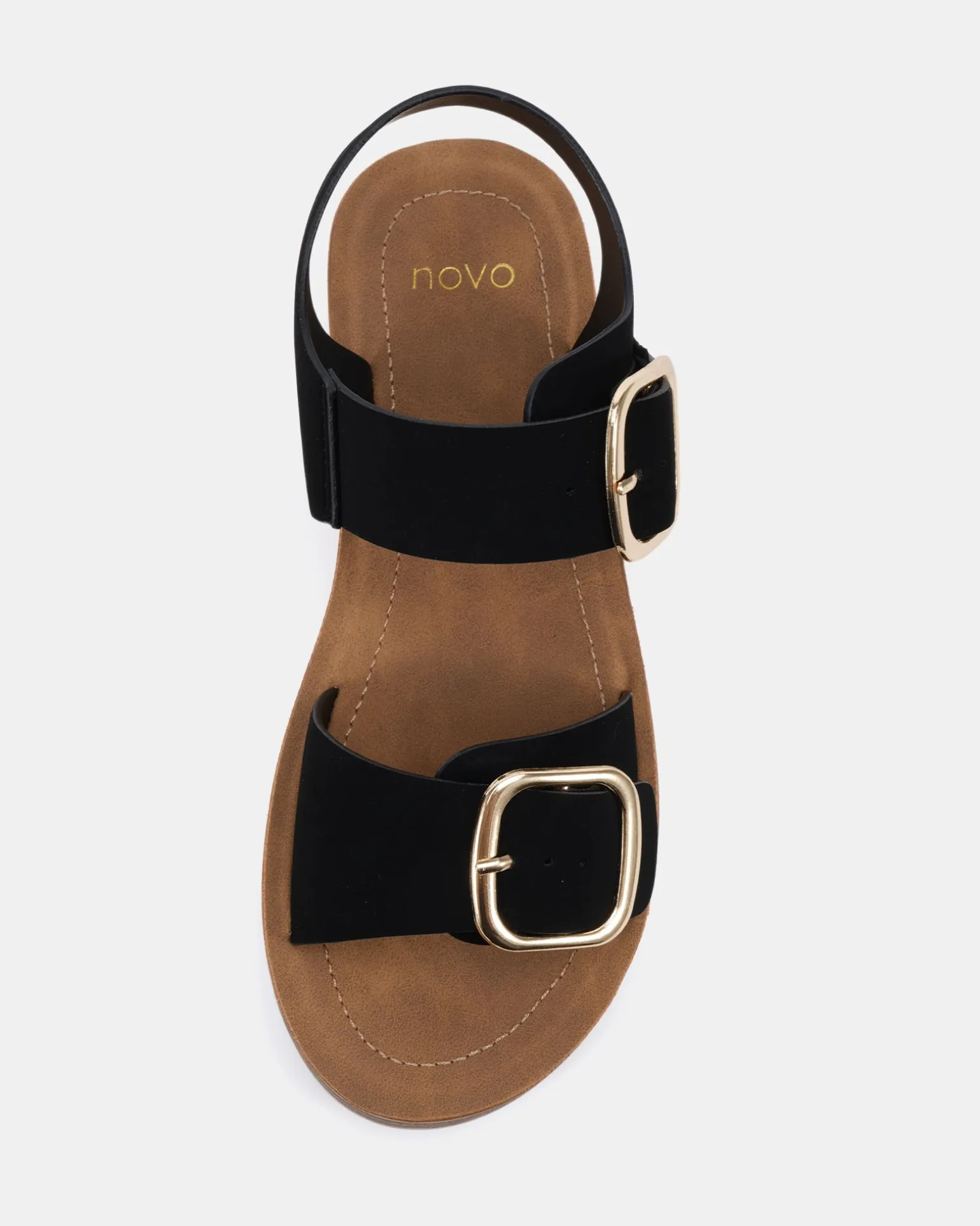 TAVOR BLACK Strappy Sandals