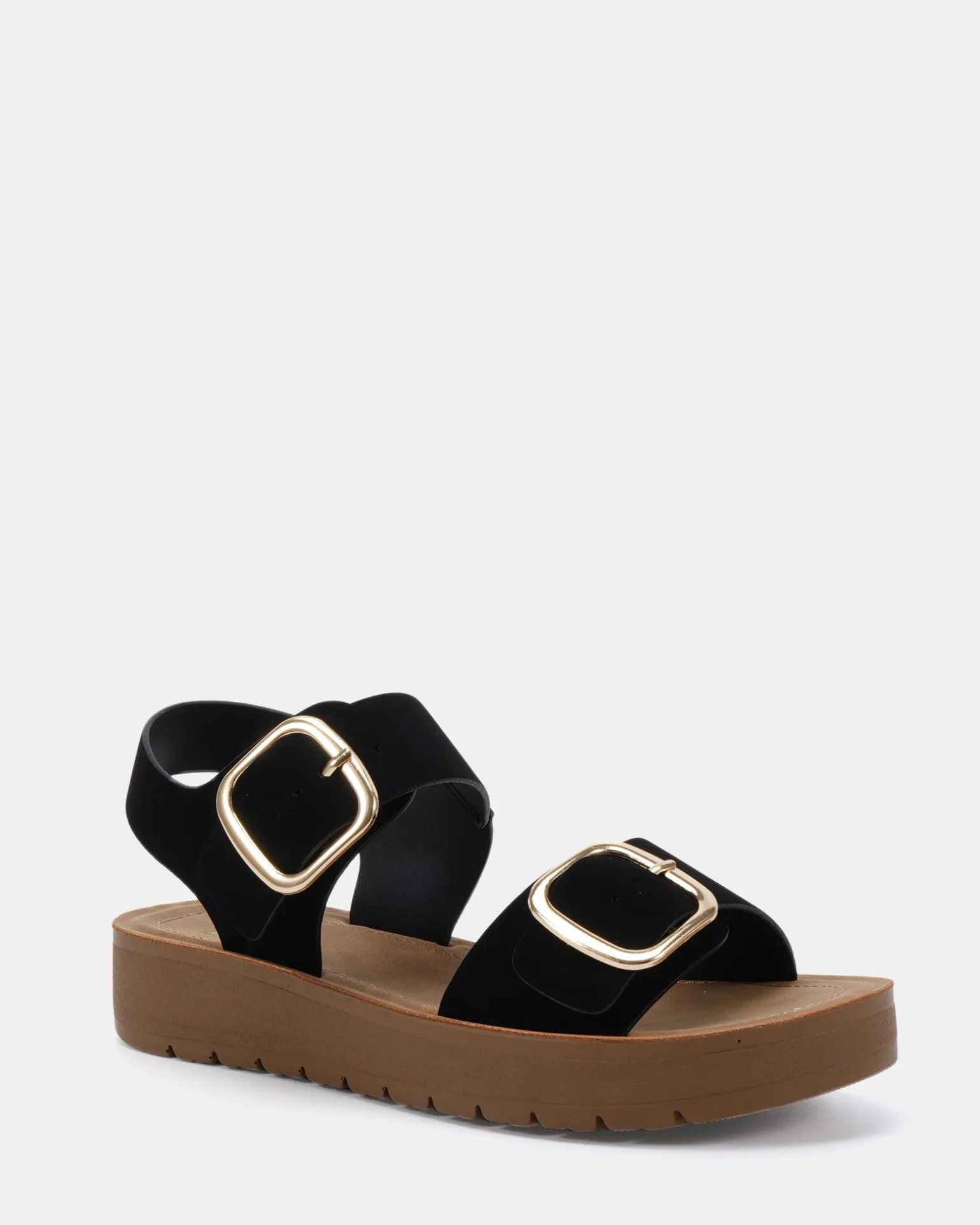 TAVOR BLACK Strappy Sandals