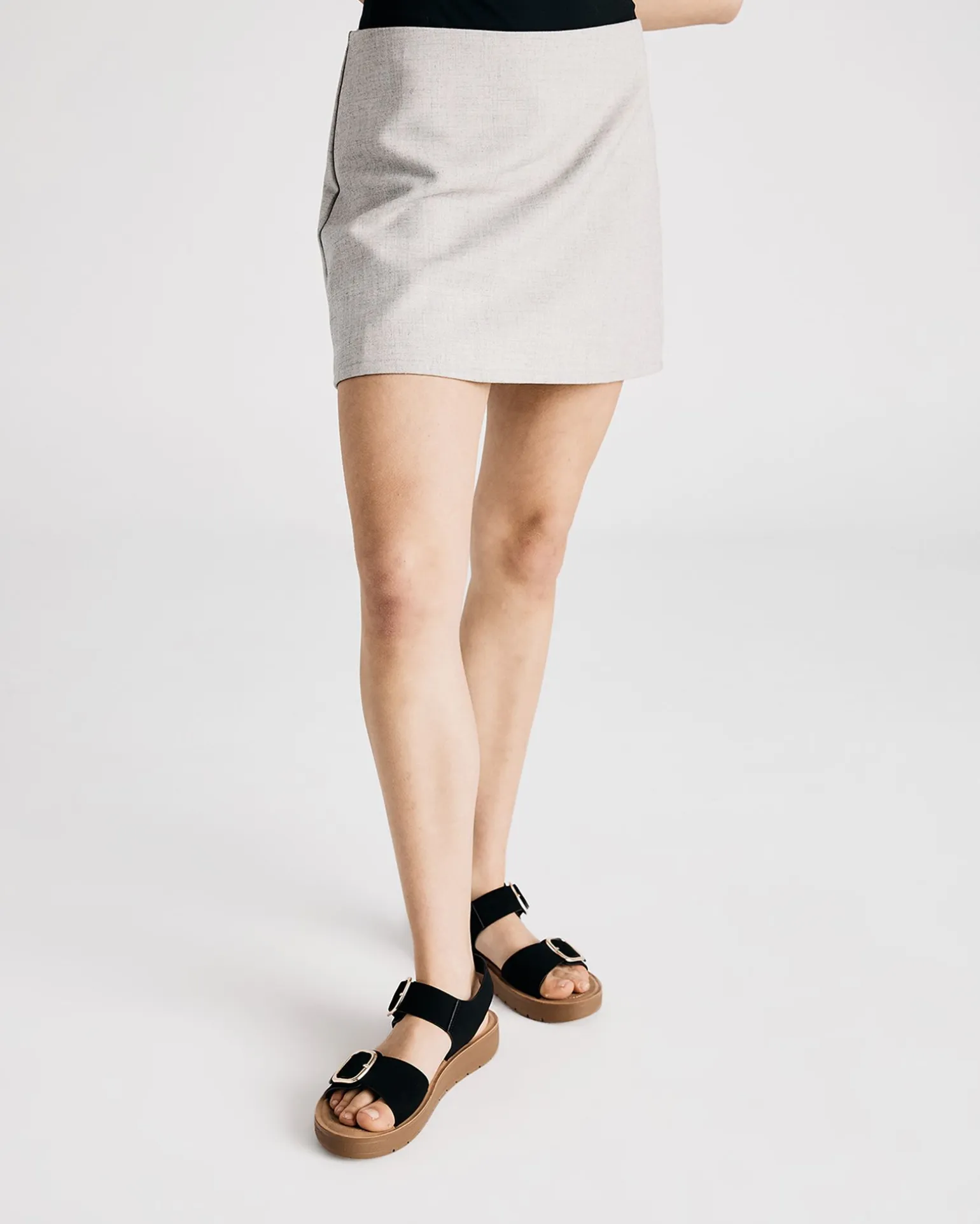 TAVOR BLACK Strappy Sandals