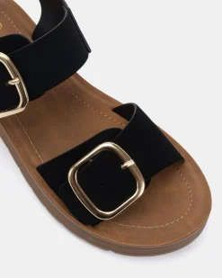 TAVOR BLACK Strappy Sandals