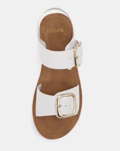 TAVOR WHITE Strappy Sandals