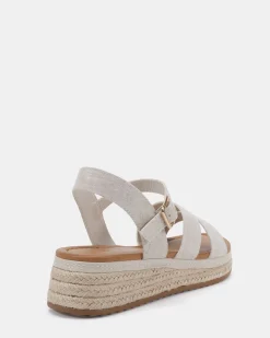 THEIA LINEN Flat Sandals