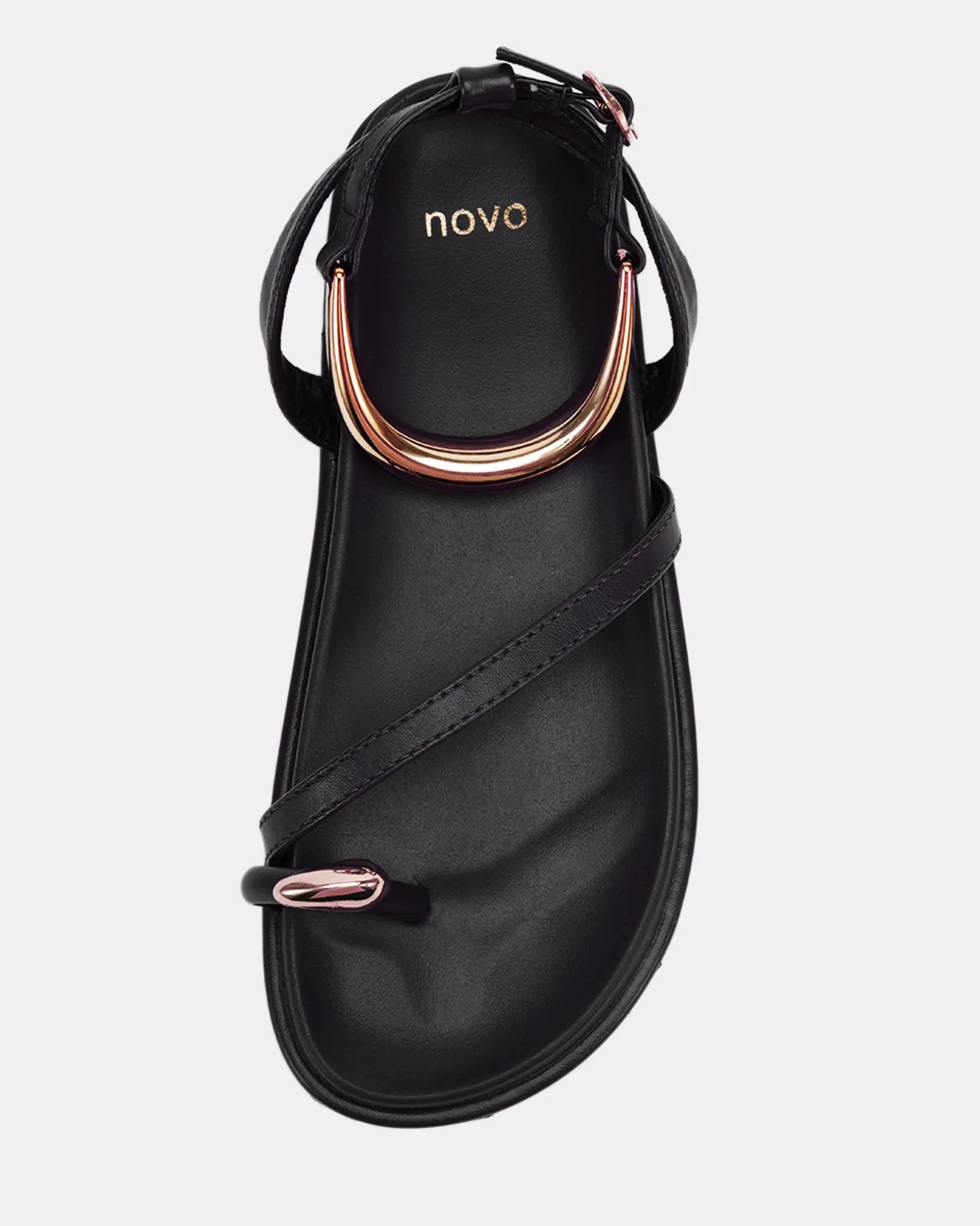 TINKERBELL BLACK Flat Sandals