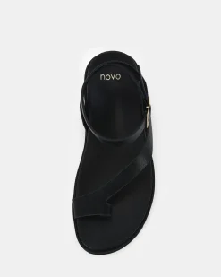 TITON BLACK Strappy Sandals