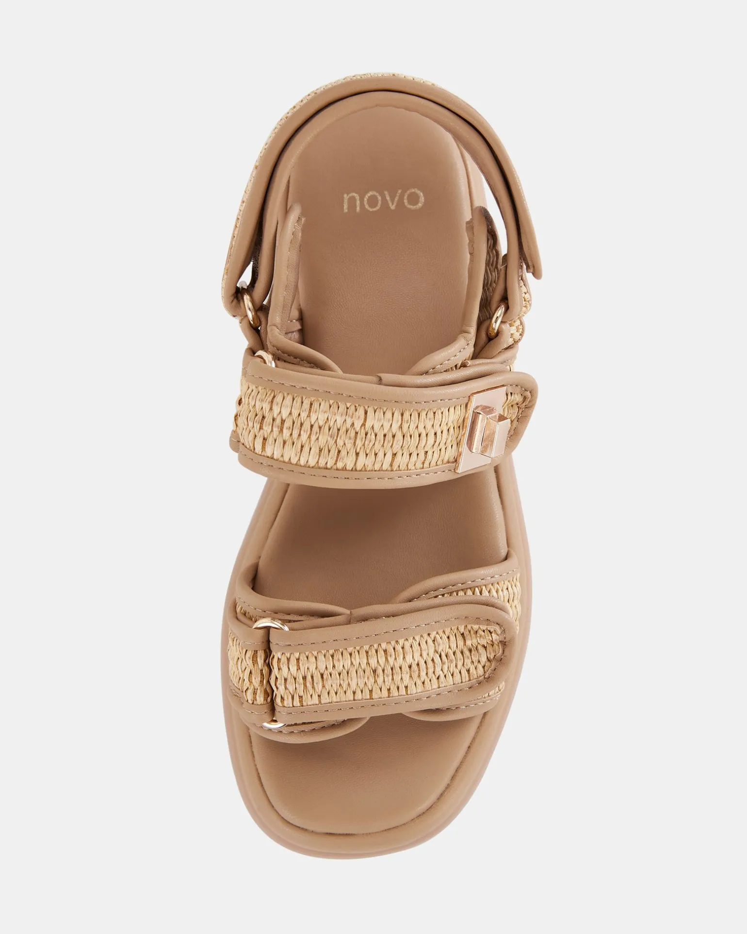 TOBIAS RAFFIA Strappy Sandals