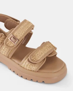 TOBIAS RAFFIA Strappy Sandals
