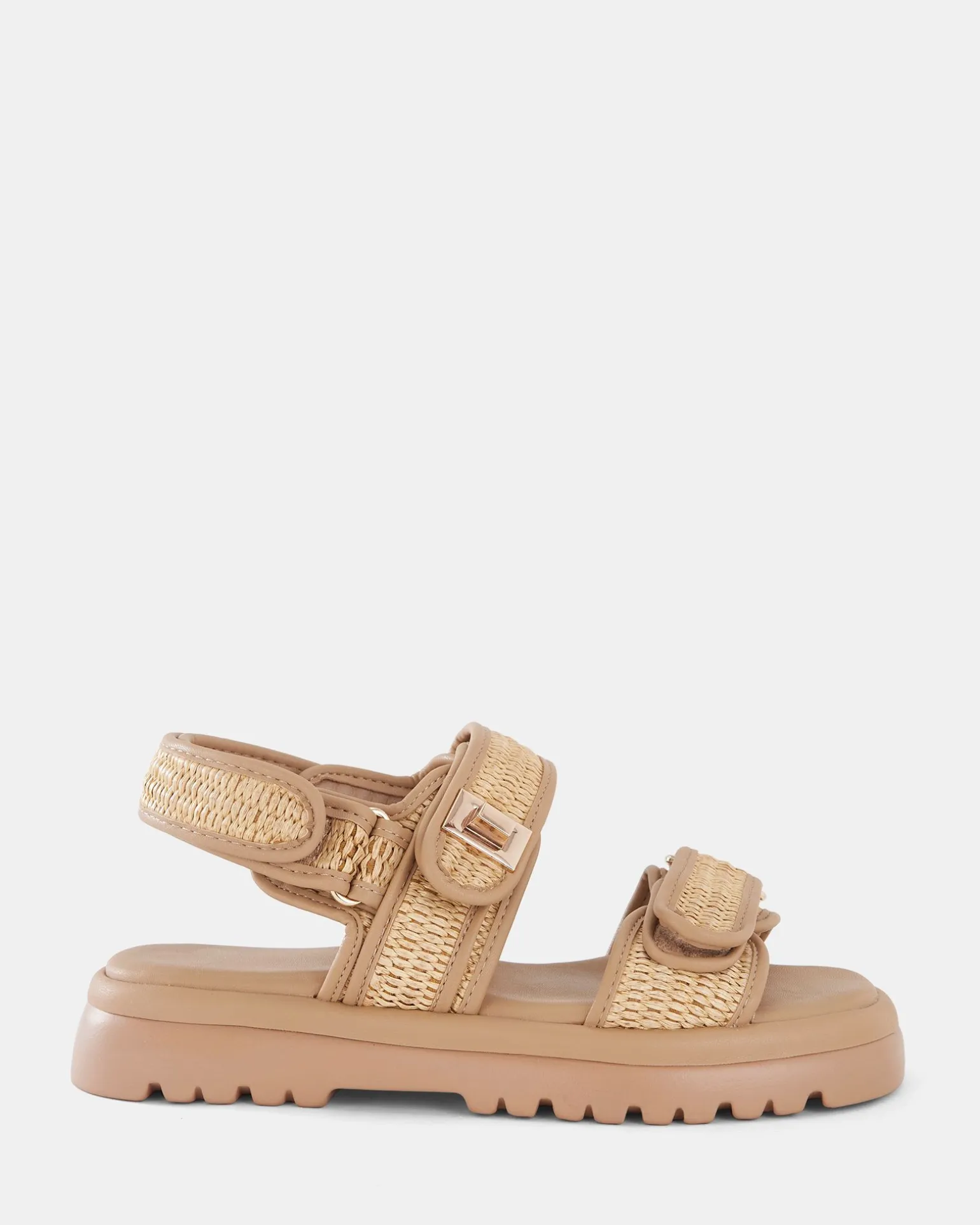TOBIAS RAFFIA Strappy Sandals