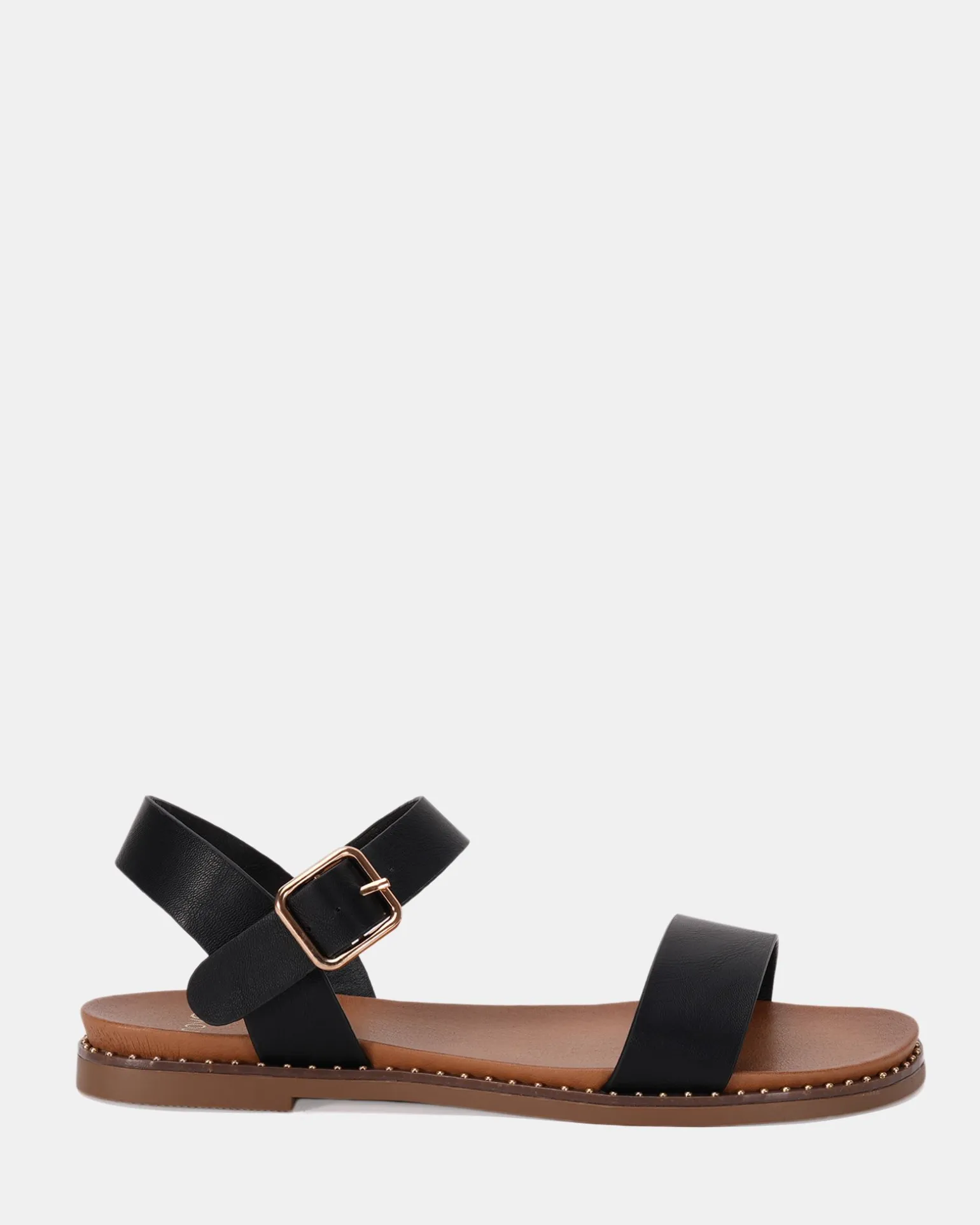 TRAINOR BLACK Strappy Sandals