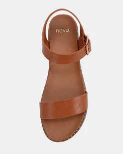 TRAINOR TAN Strappy Sandals